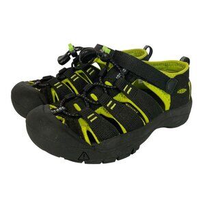 Keen Newport H2 Boys Sandals Size 13 Black Green Waterproof Washable
